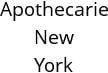 Apothecarie New York Hours of Operation