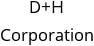 D+H Corporation Hours of Operation