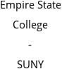 Empire State College - SUNY Hours of Operation