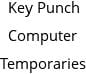 Key Punch Computer Temporaries Hours of Operation