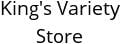 King's Variety Store Hours of Operation
