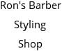 Ron's Barber Styling Shop Hours of Operation