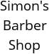 Simon's Barber Shop Hours of Operation
